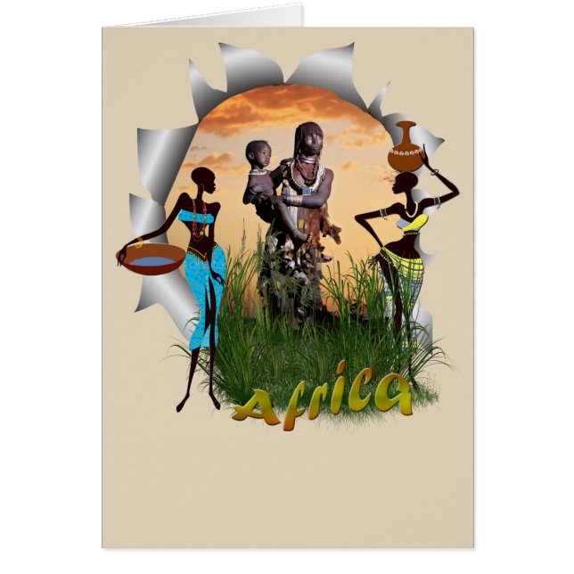 Madre e hijo de África (Frente)