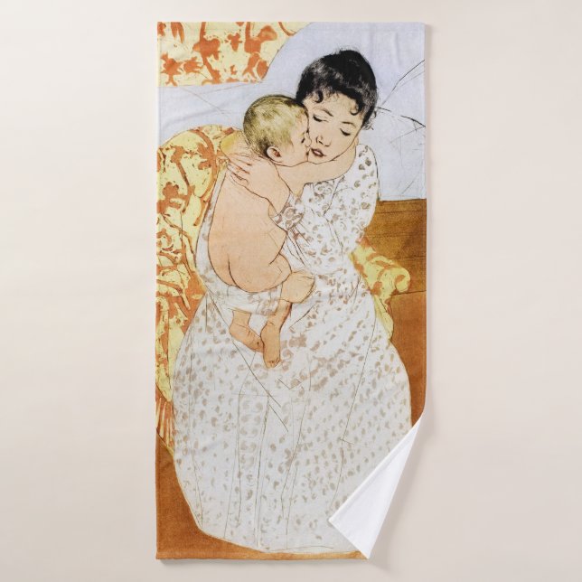Madre e hijo, Mary Cassatt (Toalla de baño)