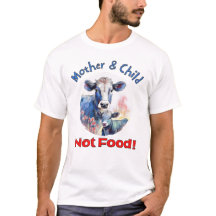 "¡Madre e hijo, no comida!" Camiseta de derechos d