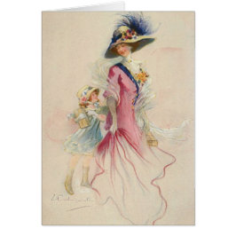 Madre e hijo vintage