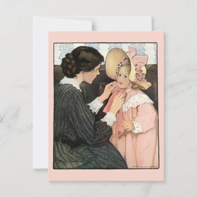 Madre e hijo vintage de Jessie Willcox Smith (Anverso)