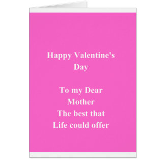 Madre El día de San Valentín