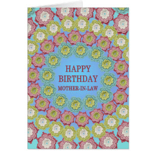 Madre en la ley Birthday Crochet Flowers