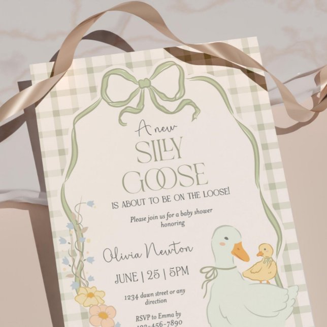 Madre Goose Goose Invitación a Baby Shower (Subido por el creador)