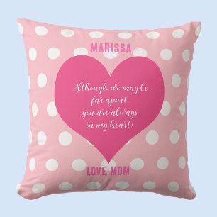 Madre Hija Distancia Regalos Cojín decorativo