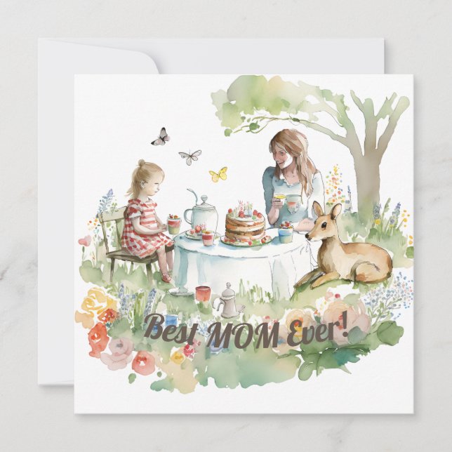 Madre hija Fiesta de té (Anverso)