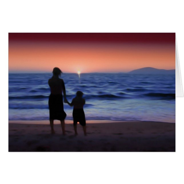 Madre hija Sunset (Anverso (Horizontal))