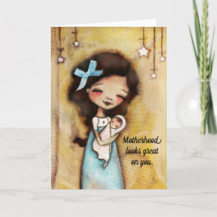 Madre joven - Primera tarjeta del día de la madre