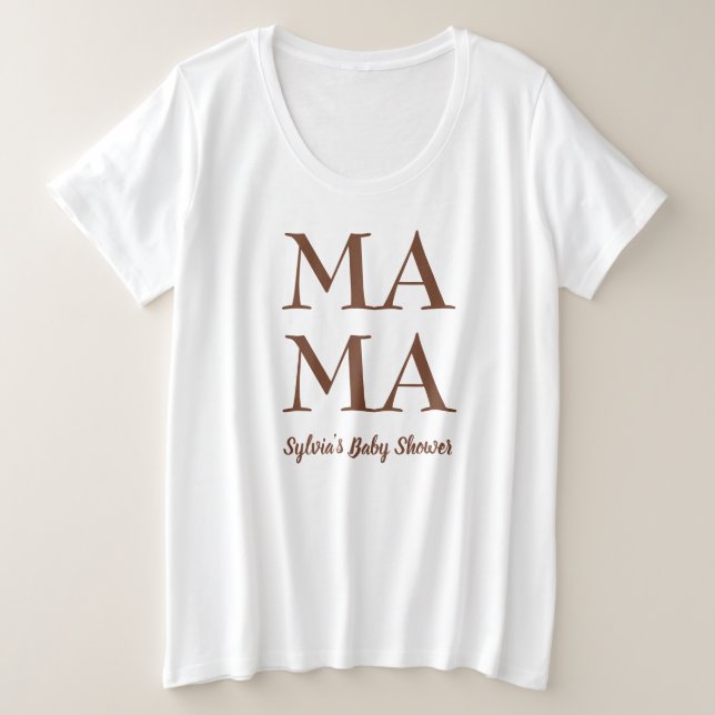Madre linda para ser camiseta de una mujer con duc (Anverso del diseño)