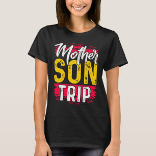 Madre madre hijo viaje camiseta veraniega familia