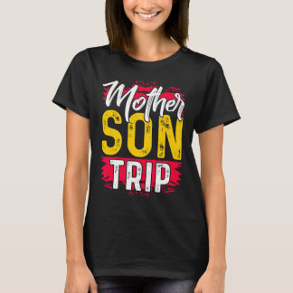 Madre madre hijo viaje camiseta veraniega familia