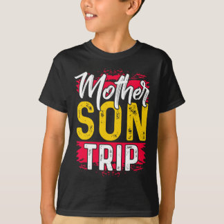 Madre madre hijo viaje camiseta veraniega familia 
