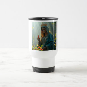 Madre María Reina de la taza de viaje del cielo