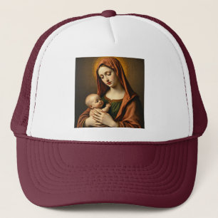 Madre María y niño Jesús Sombrero de Camión