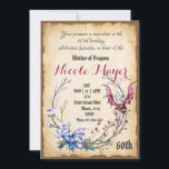 Madre medieval de Dragón Invitación a los 60 años<br><div class="desc">¡Esta invitación de estilo medieval,  única en su género,  es el comienzo perfecto para una épica fiesta de cumpleaños número 60! ¡Perfecto para los amantes del dragón!</div>
