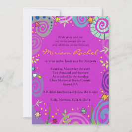 MADRE NATURALEZA Bat Bar Mitzvah Invitación