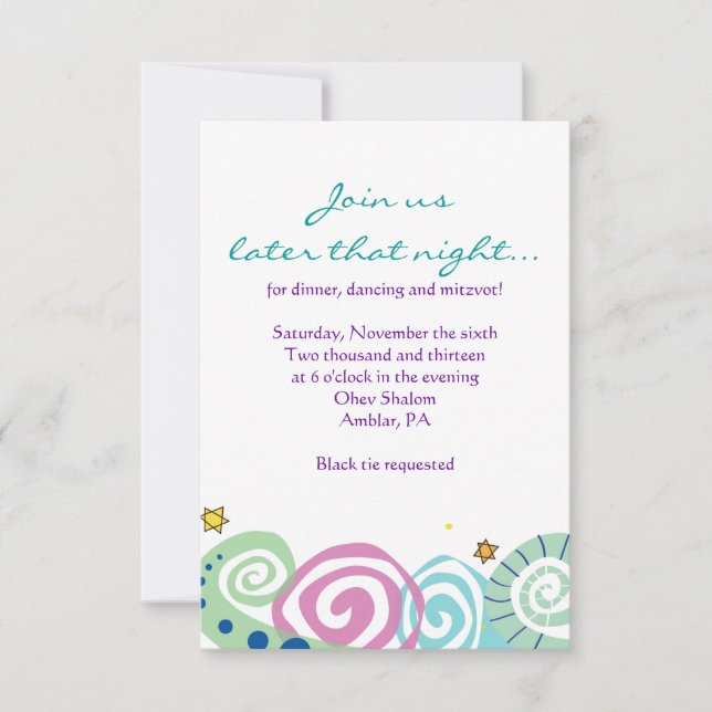 MADRE NATURALEZA SWIRL Bat Bar Tarjeta Fiesta Mitz (Anverso)