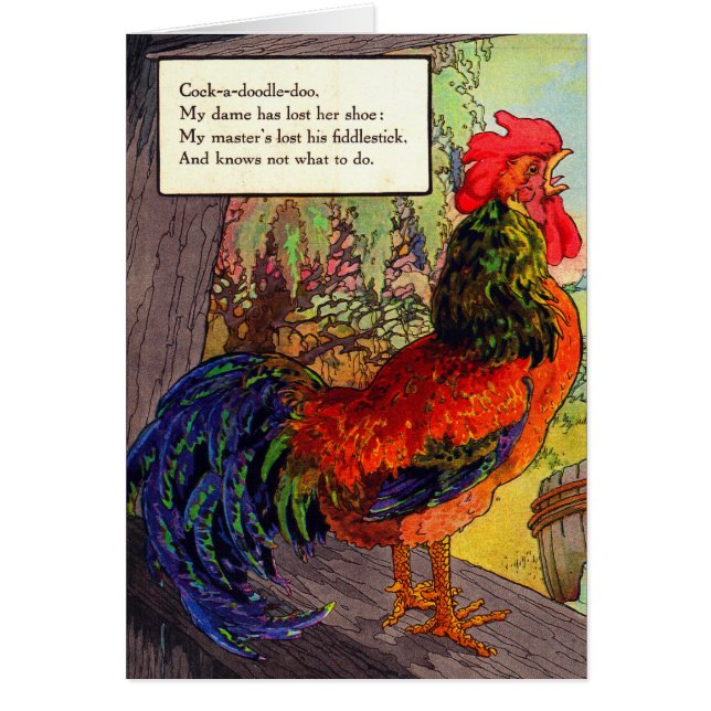 Madre oca de los años 1920 - gallo (Frente)