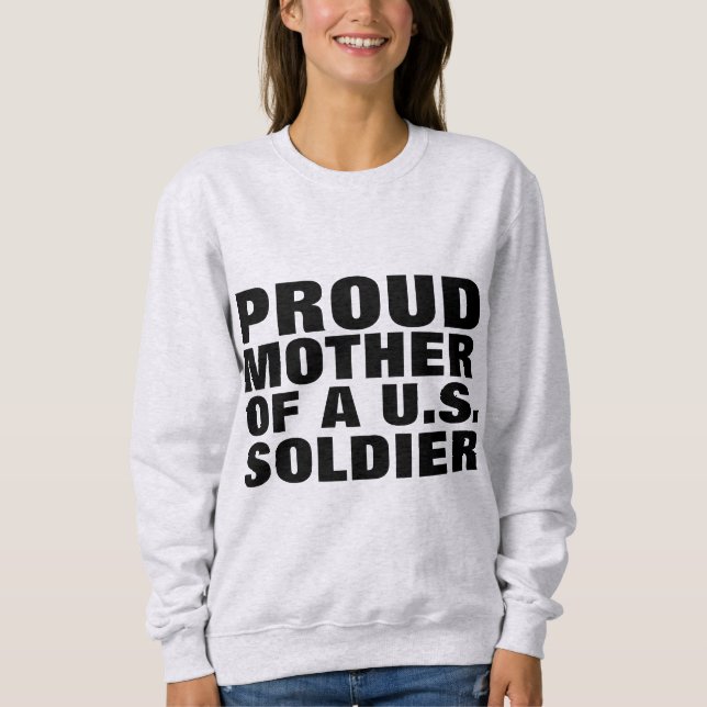 MADRE ORGULLOSA DE Camisetas SOLDADAS DE EE.UU. (Anverso)
