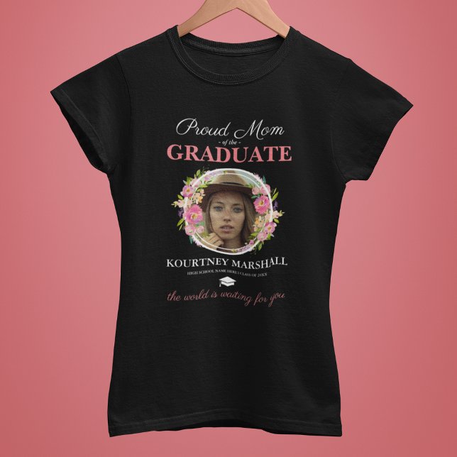 Madre orgullosa y personalizada de la camiseta gra (Subido por el creador)
