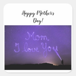 Madre pegatina cuadrada