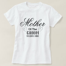 Madre personalizada de la camiseta Groom