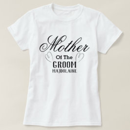 Madre personalizada de la camiseta Groom