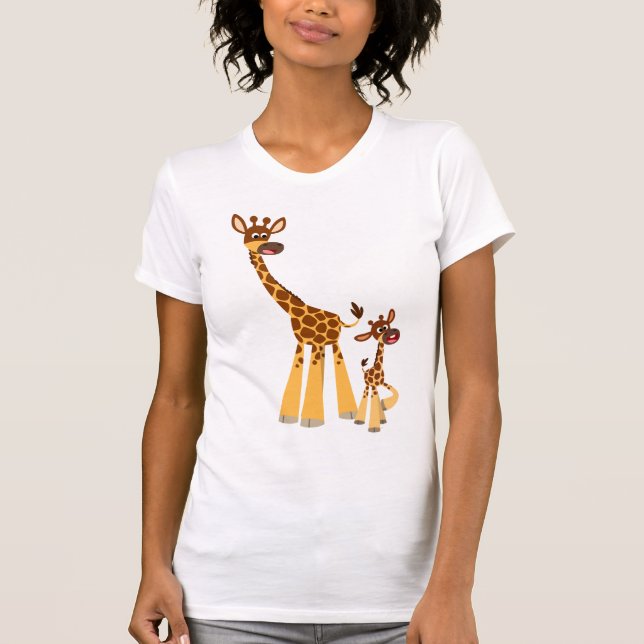 Madre Personalizado educada Giraffe y camiseta de  (Anverso)