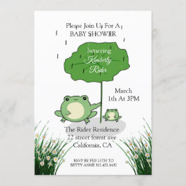 Madre Rana ama la invitación de Baby Shower
