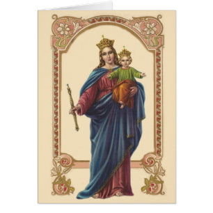Madre religiosa Virgen María Vintage Católica