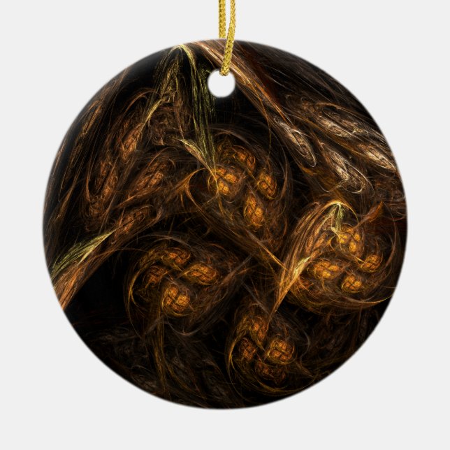 Madre Tierra Resumen Ornamento del Círculo de Arte (Frente)