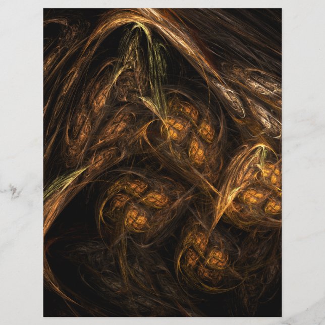 Madre Tierra Resumen Volante de Arte (Frente)