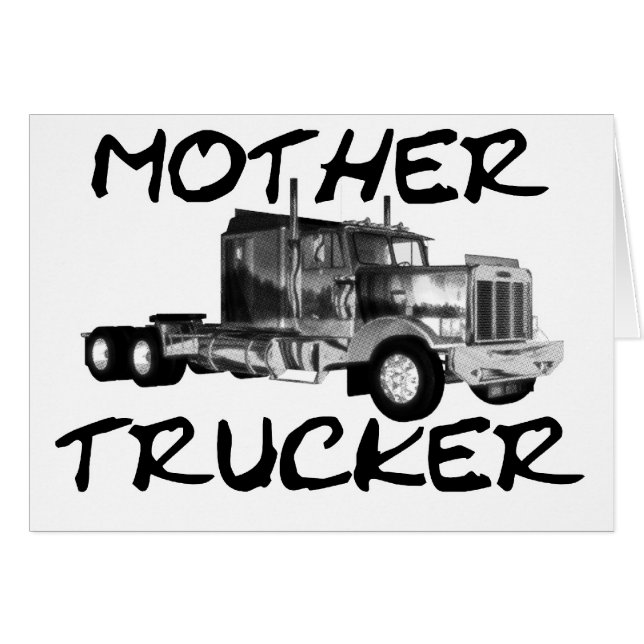 MADRE TRUCKER - NEGRO Y BLANCO (Anverso (Horizontal))