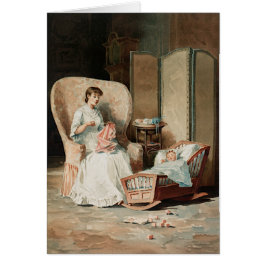 Madre victoriana vintage, Día de la Madre infantil