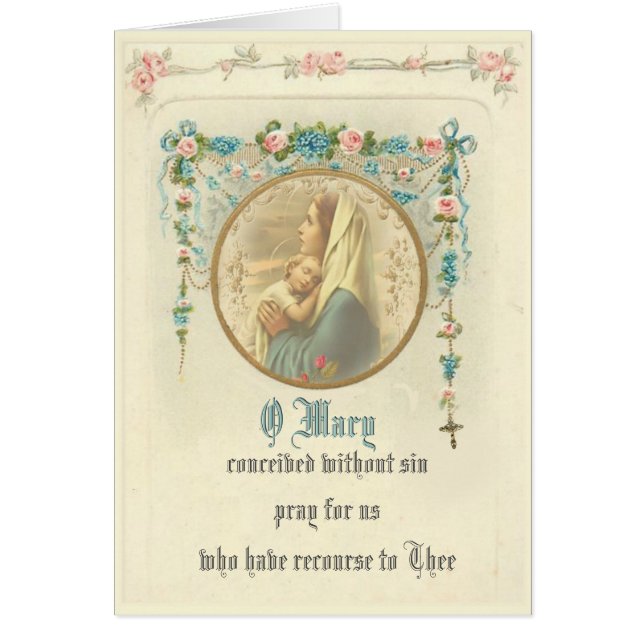 Madre virgen María con niño Jesús (Frente)