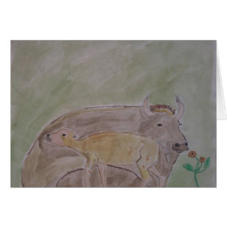 madre y becerro del búfalo