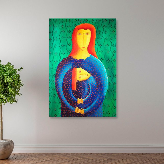Madre Y Hija Pintando Arte Contemporáneo (Subido por el creador)