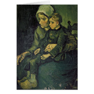 Madre y niño, 1885 de Vincent van Gogh el