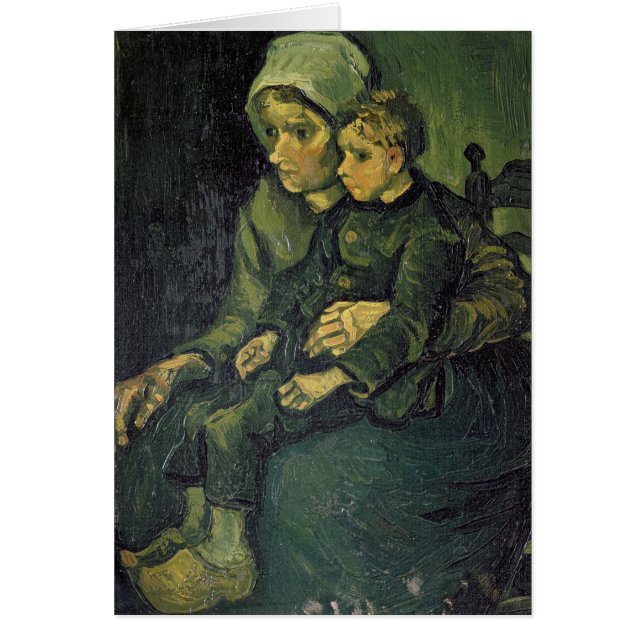 Madre y niño, 1885 de Vincent van Gogh el | (Frente)
