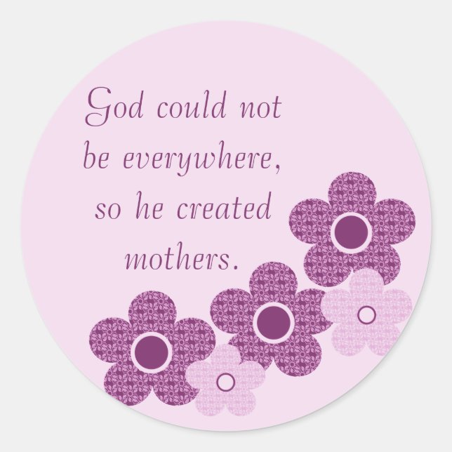 Madres creadoras de Pegatinas de flores, Lavender (Anverso)