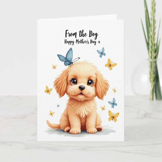 Madres de Cachorros Mariposa Tarjeta (Anverso)