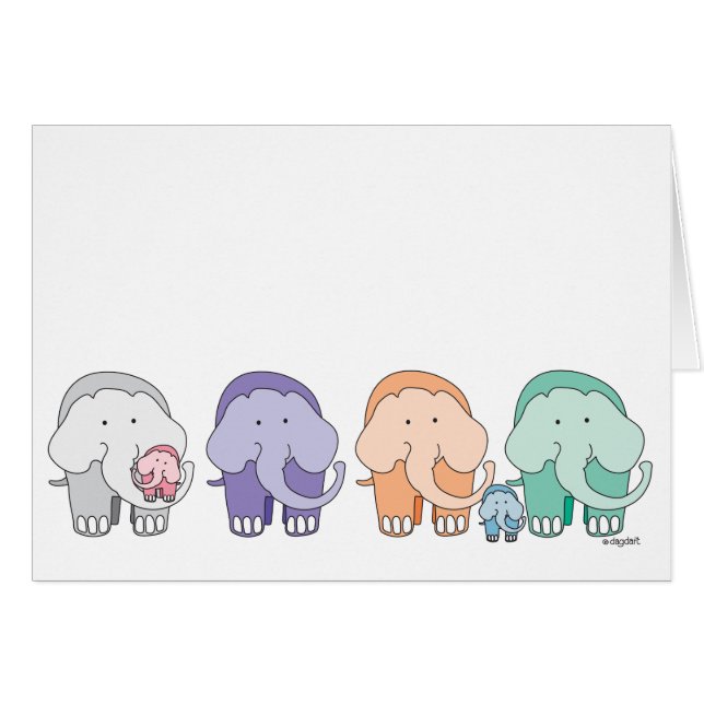 Madres elefantes (Anverso (Horizontal))