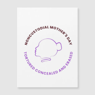 Madres no custodiales con logo magnético