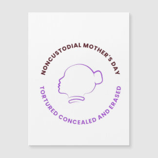 Madres no custodiales con logo magnético