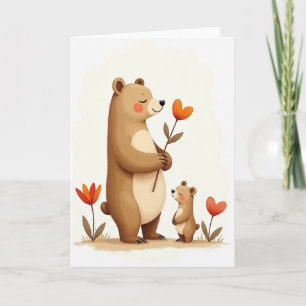 Madres Osas Suaves Tarjeta de Amor