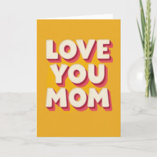 Madres Retro te Aman Tarjeta