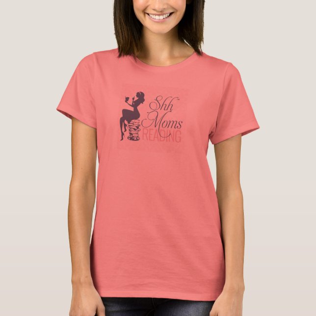 Madres Shh leyendo camiseta (Anverso)