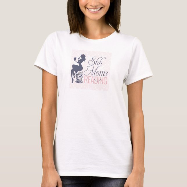 Madres Shh leyendo camiseta (Anverso)