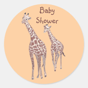 Madres y bebés jirafas Personalizados Pegatinas de