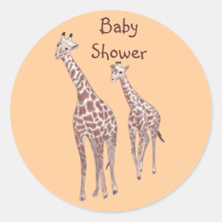 Madres y bebés jirafas Personalizados Pegatinas de